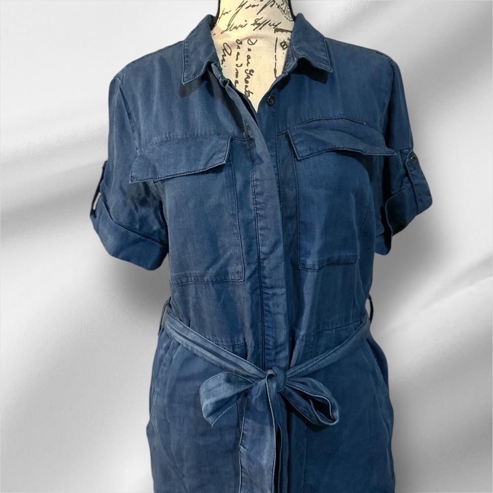 Velvet Heart Denim Blue Jumpsuit - Picture 3 of 8